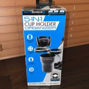 Auto Basics 5 in 1 Cup Holder Expandable Organizer